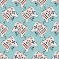 Super Joystick pattern seamless. Meag Gamepad Game console background. cheater Video game controller ornament. many buttons.