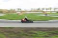 Super kart racing team. Royalty Free Stock Photo