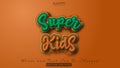 Super kids text effect