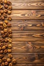 Super Long Walnut Wood Planks Texture Background Royalty Free Stock Photo