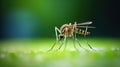 Super macro Dangerous Zica virus aedes aegypti mosquito, Dengue, Chikungunya, Mayaro fever