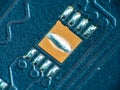 Super macro details of a computer RAM memory Royalty Free Stock Photo