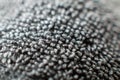 Super macro grey fabric texture - towel surface - shallow focus