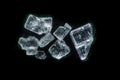 Super macro of a sugar crystals Royalty Free Stock Photo