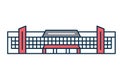 Super Market or Grocery Store Line Icon