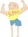 Super Mighty Man Royalty Free Stock Photo