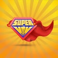Super mom. Supermom logo. Mother day concept. Mother superhero. Royalty Free Stock Photo