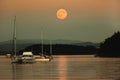 Super Moon, Sucia Island, Washington State Royalty Free Stock Photo