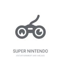 Super nintendo icon. Trendy Super nintendo logo concept on white