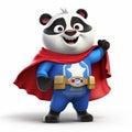 Andy\'s Superpants: A Highly Detailed Character With Cape And Panda Logo