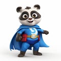Super Panda A Photorealistic Rendering Of A Twisted Superhero Cartoon Character