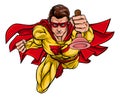 Super Plumber Handyman Superhero Holding Plunger Royalty Free Stock Photo