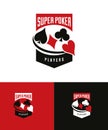 Super Poker Players Casino Logo Design Royalty Free Stock Photo