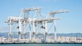Super Post Panamax cranes at the Port of Oakland.