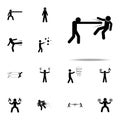 super power, fight icon. special human powerful icons universal set for web and mobile