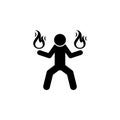 super power, fire icon. Element of super power icon for mobile concept and web apps. Pictogram super power, fire icon can be used Royalty Free Stock Photo
