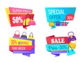 Super Price Special Offer Best Cost Week Sale Set Royalty Free Stock Photo