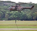RSAF Super Puma helicopter Royalty Free Stock Photo