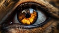 Super Realistic Deer Eye - Close Up Artistic Animal Eye Royalty Free Stock Photo