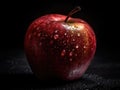 Super Realistic Photograph of a Ripe Red Apple on White Background - High Quality Stock Image