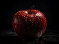 Super Realistic Photograph of a Ripe Red Apple on White Background - High Quality Stock Image