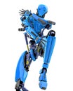 super robot is dancing Royalty Free Stock Photo