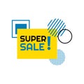 Super Sale discount Deal Promotion price Tag sign shop retail Vector illustration