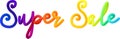 Super sale fluid 3d twist text made of blended colorful circles