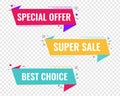 Super Sale Labels Big Set Transparent Background Royalty Free Stock Photo