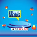 Super Sale modern design Banner Royalty Free Stock Photo