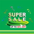 Super Sale modern design Banner Royalty Free Stock Photo