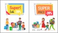 Super Sale with Nice Price Promotional Posters