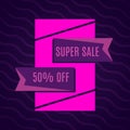 Super sale pink on dark pink background.