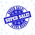 Super Sale! Scratched Round Stamp Seal for New Year Royalty Free Stock Photo