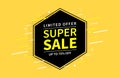 Super sale and special offer template banner concept