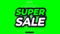 Super sale text effect Royalty Free Stock Photo