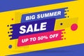Super Sale, this weekend special offer banner, up to 50 percent off. Vector illustration