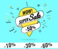 Super sale, weekend special. vector illustration