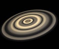 Super Saturn or J1407b is an exoplanet with colossal size rings Royalty Free Stock Photo