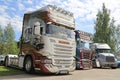 Super Scania Trucks of Martin Pakos in a Show