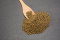 Super Seed Mix of milled colden linseed, hempseed and chia seed Royalty Free Stock Photo