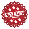 Super service grunge stamp