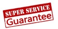 Super service guarantee Royalty Free Stock Photo