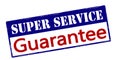Super service guarantee Royalty Free Stock Photo