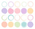 Super set of circles lines sketch hand drawn. Doodle circles for design elements, messages, notes labels