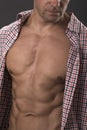 Super male abs and torso