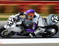 Super Sport bike race Royalty Free Stock Photo