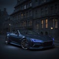 Super sports car with accentuated lines and play of light. Ai generated