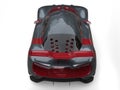 Super sports car - slate gray with metallic cherry red side panels and rear wing Royalty Free Stock Photo