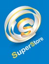 Super Store company logo design Royalty Free Stock Photo